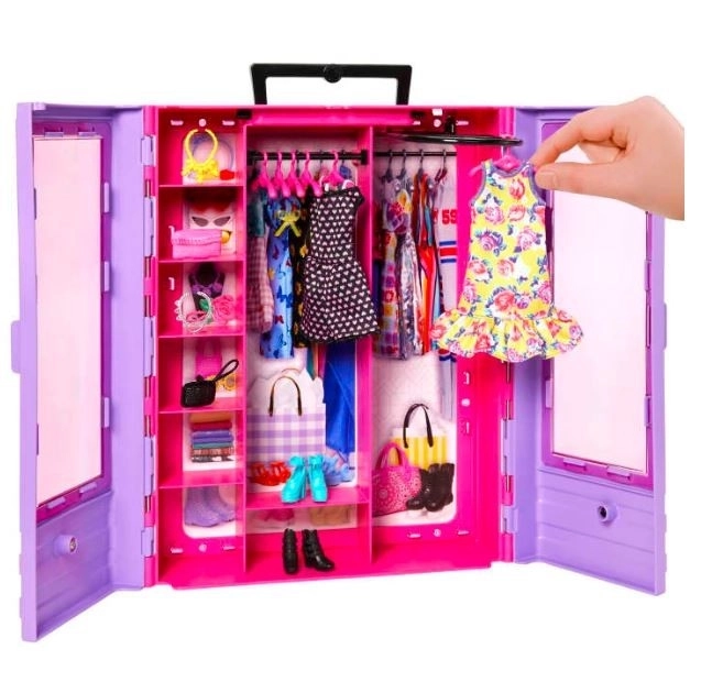 Barbie Přenosná Skříň na Oblečení
