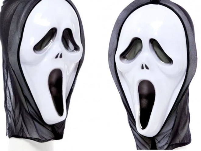 Děsivá maska na halloween