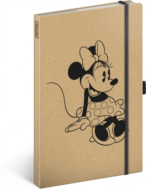 Stylový zápisník Minnie Mouse s pevnou vazbou