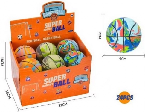 Basketbalový míč Duhový 9 cm