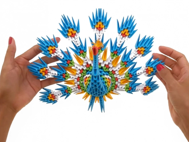 Kreativní Origami 3D Páv od Alexandera