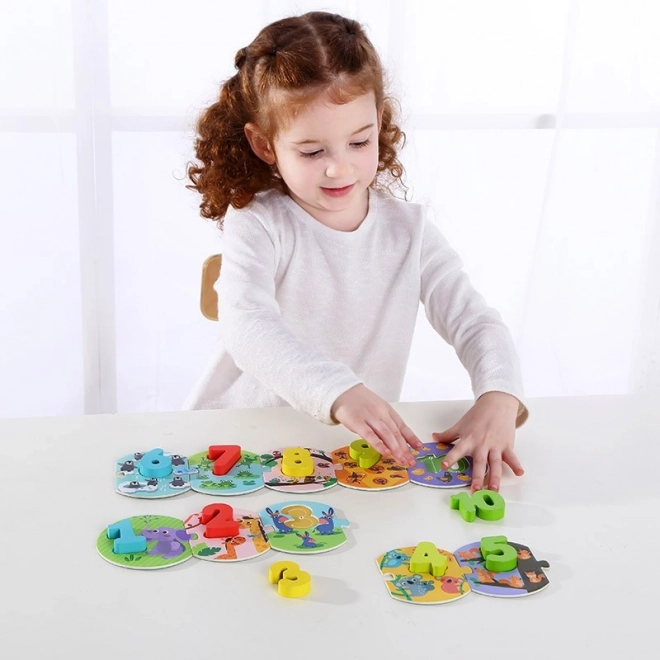 Edukativní puzzle Montessori Tooky Toy