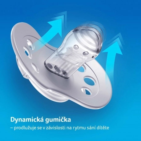Silikonový dynamický dudlík LOVI Wild Soul 0-2m, sada 2 ks pro holčičky