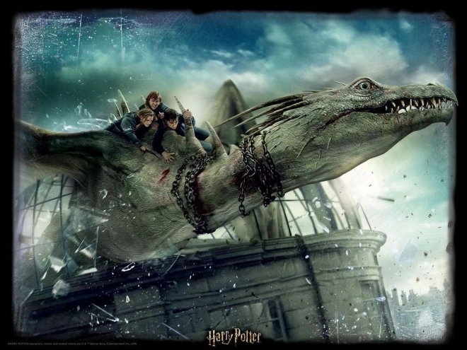 3D puzzle Harry Potter: Útěk z Gringottovic banky XL