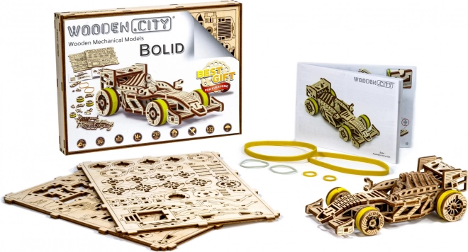 WOODEN CITY 3D puzzle Závodní vůz Bolid 108 dílů
