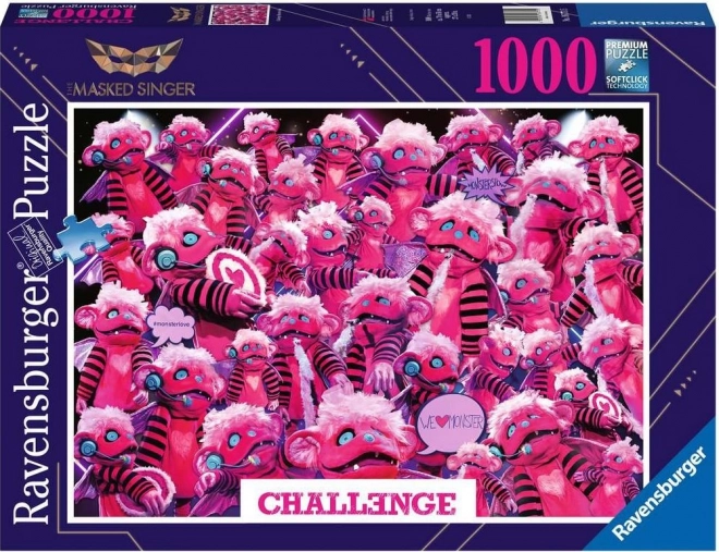 Ravensburger puzzle Masked Singer s příšerou 1000 dílků