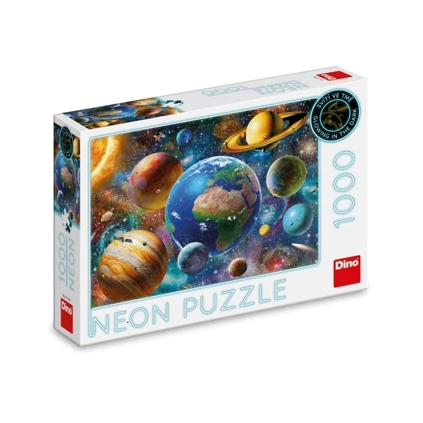 DINO Svítící puzzle Planety 1000 dílků