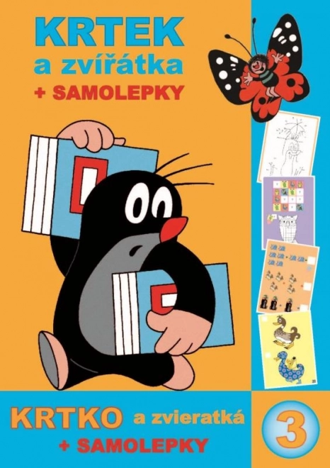 Omalovánka A4 book Krtek a zvířatka + samolepky