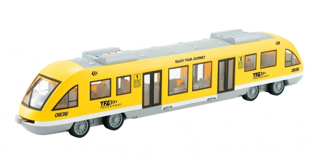 Tramvaj na setrvačník žlutá 1:16