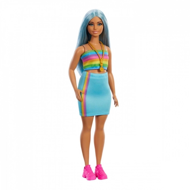 Barbie Fashionistas dlouhé modré vlasy