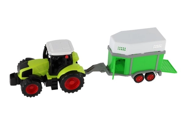 Dětský traktor s třemi vleky