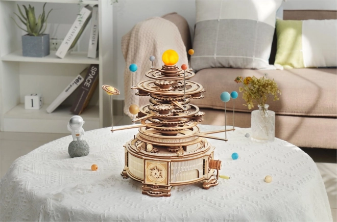 RoboTime 3D dřevěné mechanické puzzle Planetárium