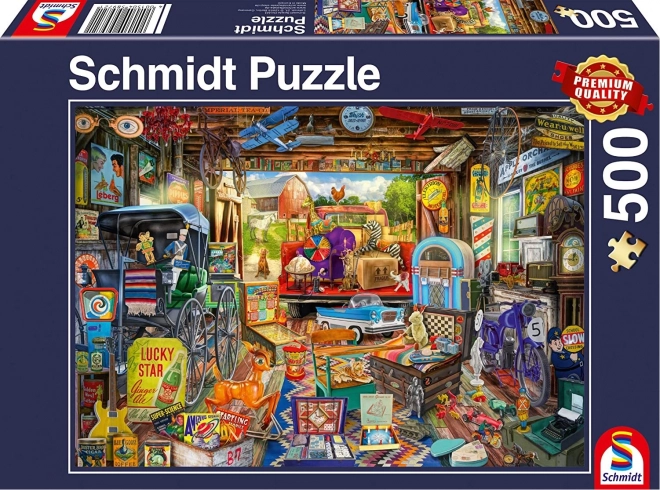 Puzzle Bleší trh v garáži 500 dílků