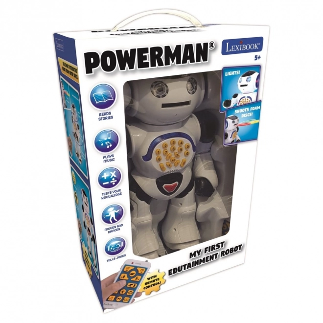 Mluvící robot Powerman Interactive se světelnými efekty, dálkové ovládání