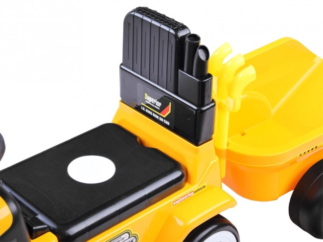 Jeździk Traktor s Přívěsem – Žlutá