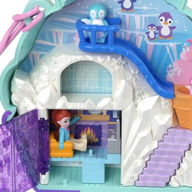 Polly Pocket Kompaktní Ledový Domek s Tučňáky