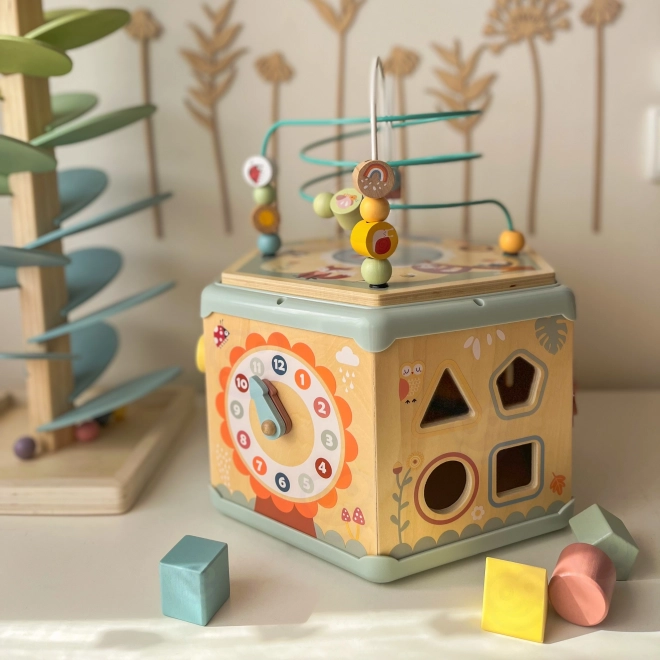 Interaktivní dřevěný šestiúhelník Montessori TOOKY TOY