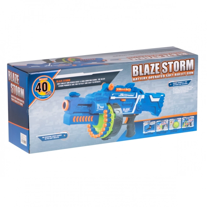 Rotační kulomet Blaze Storm Exekutor 52cm + 40 nábojů NERF