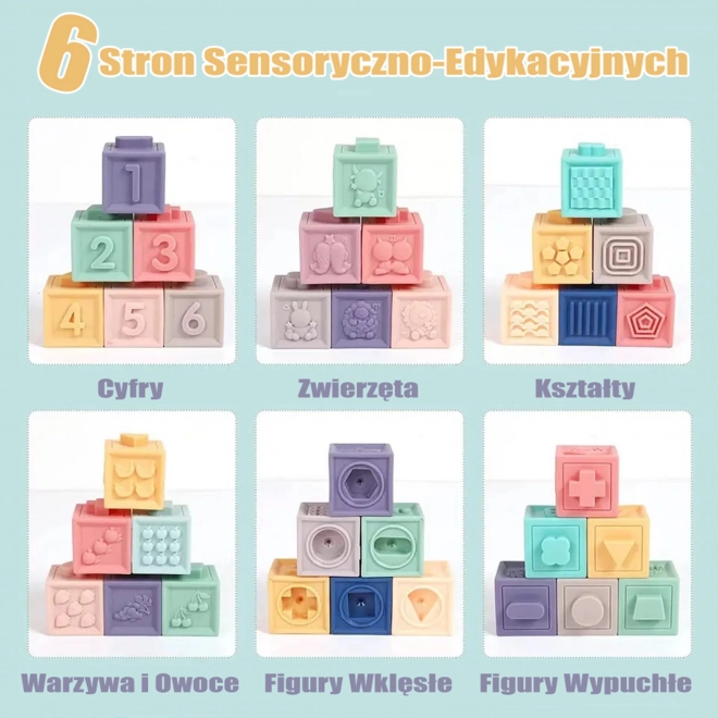 Woopie dětské senzorické kostky s počítáním