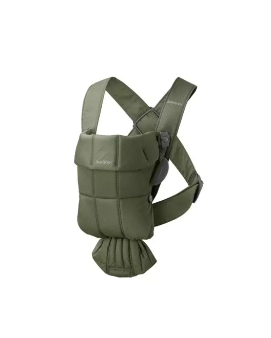 BABYBJORN MINI Tkané dětské nosítko, Tmavě zelená