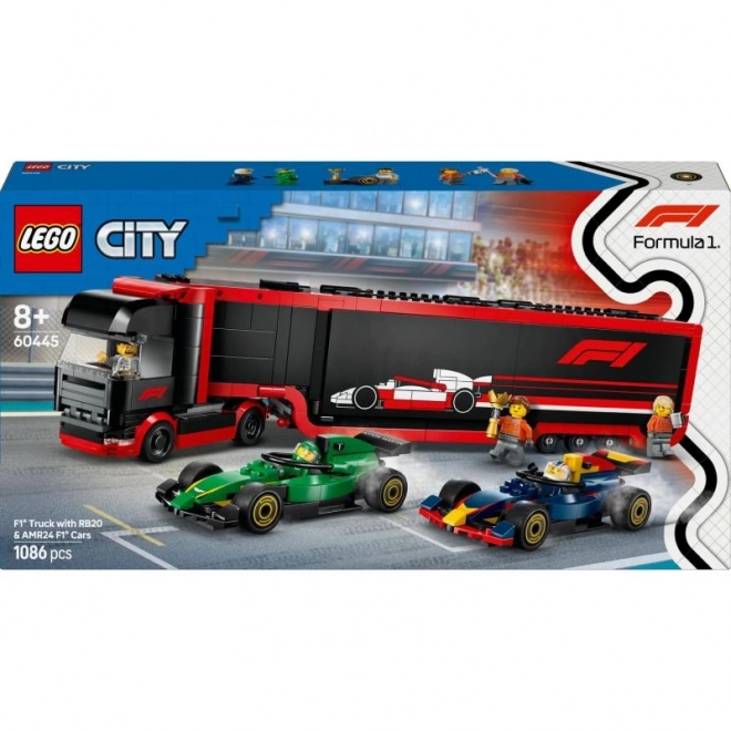 LEGO City F1 kamion s formulemi