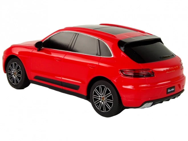 Auto R/C Porsche Macan Turbo 1:24 Rastar – Červené