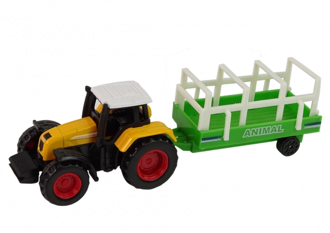Sada hraček Farma - Traktor, Přívěs a Kůň 1:64
