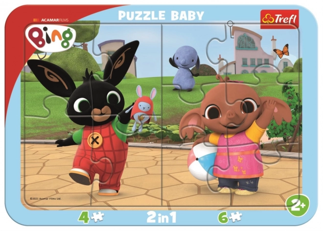 Dětské puzzle TREFL Bing si hraje 2v1