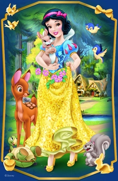 Minipuzzle Krásné princezny/Disney Princess 54 dílků
