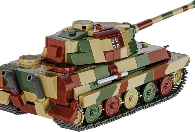 Model tanku Tiger II Königstiger z plastových kostiček