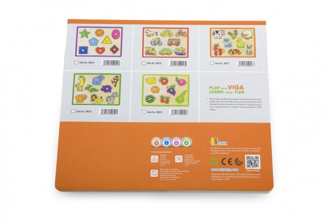 Dřevěné puzzle Farma zvířat Viga