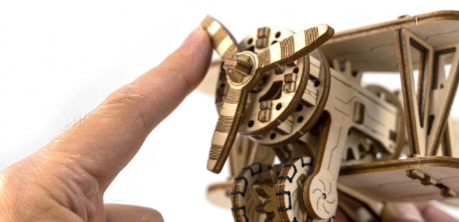 Dřevěné 3D puzzle dvouplošník