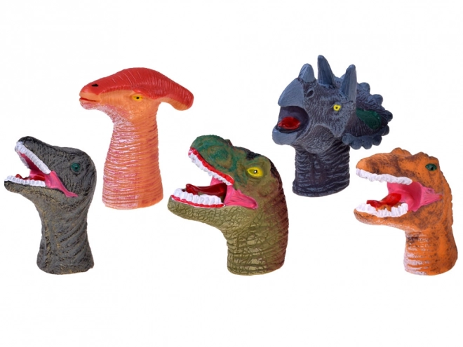Gumové prstové maňásky dinosaurů
