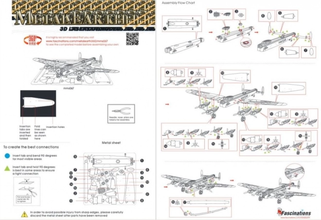 3D puzzle bombardér Avro Lancaster