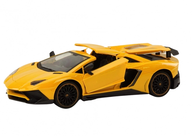 RC Sportovní auto 1:12 Otevírací dveře žluté