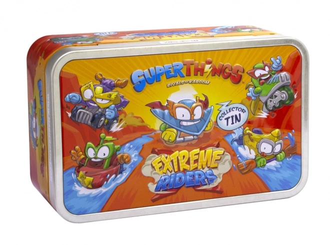 Superthings Sada figurek Extreme Riders v plechovce