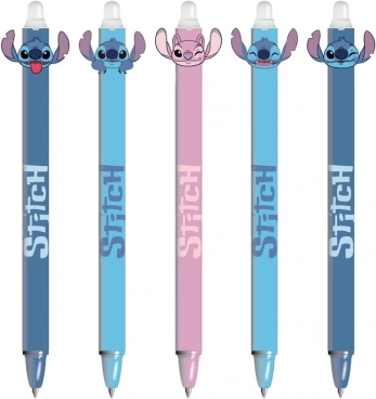 Gumovací gelové pero modré STITCH DPL30