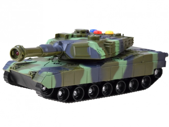 Vojenský tank s efekty světel a zvuku