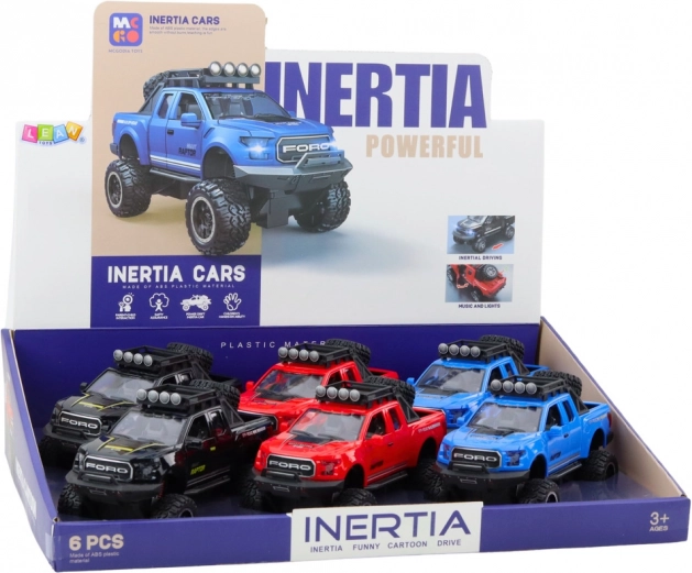 Terénní auto Raptor s otevíracími dveřmi, pohonem, světly a zvuky