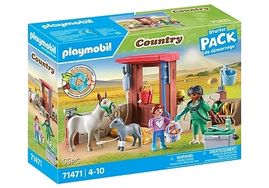 Venkovská figurková sada 71471 Veterinář s osly