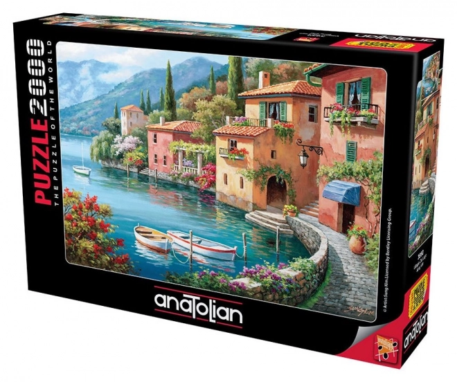 Puzzle Vesničko u Jezera 2000 dílků