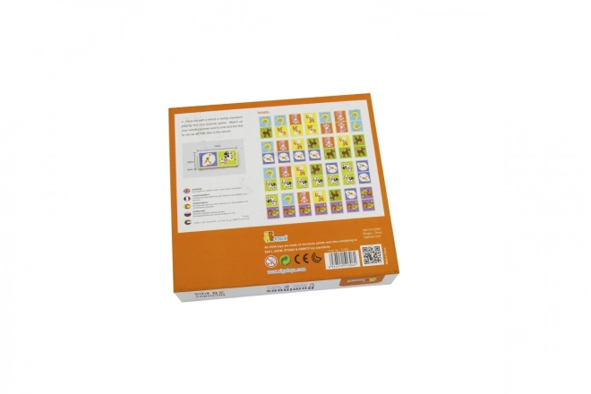 Viga Dřevěné domino Farma 28 kusů Montessori