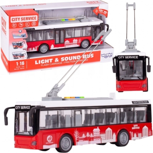 Woopie interaktivní trolejbus 1:16