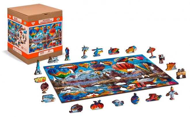 Dřevěné puzzle Klidné cestování