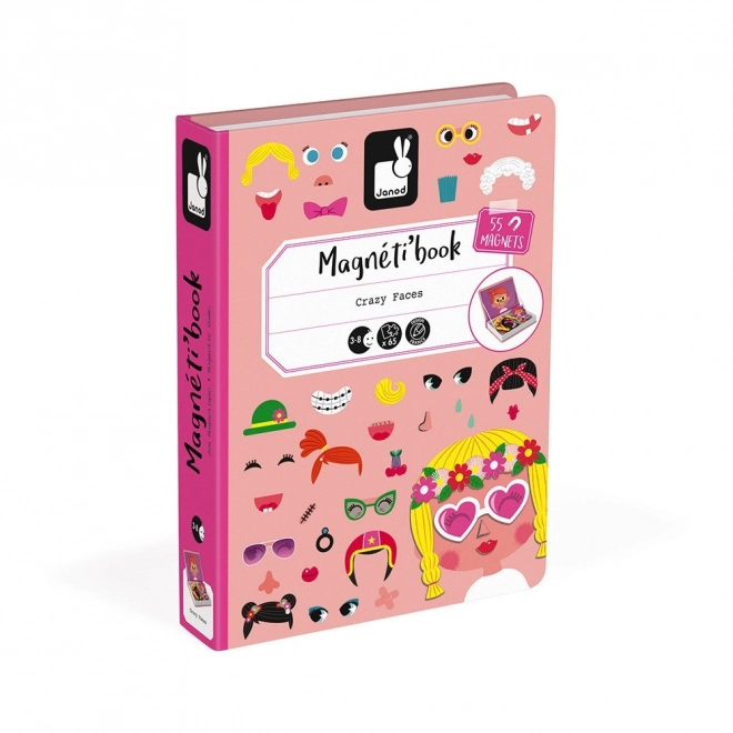 Magnetibook Zábavné obličeje pro dívky