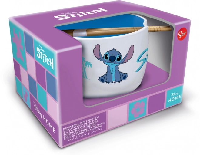 Stitch Ramen miska a hůlky dárkový set