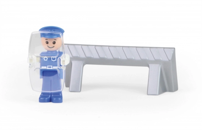 Policejní auto s figurkou