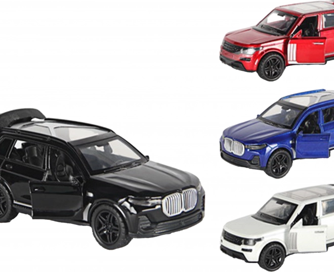 Kovové auto se zpětným natažením 12 cm