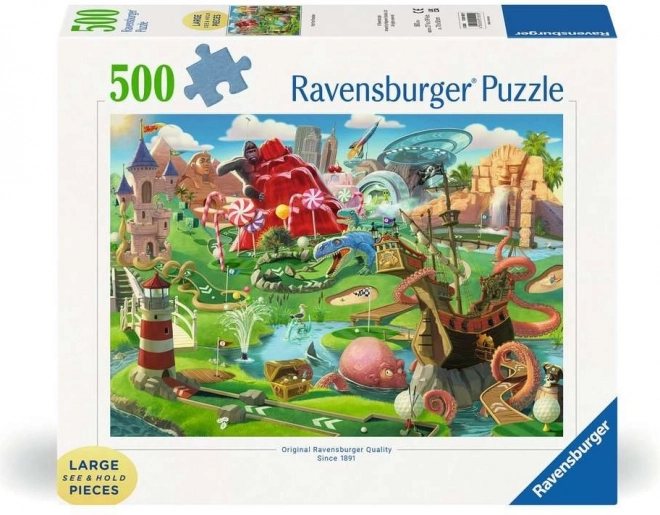 RAVENSBURGER Puzzle Minigolfový ráj XXL 500 dílků