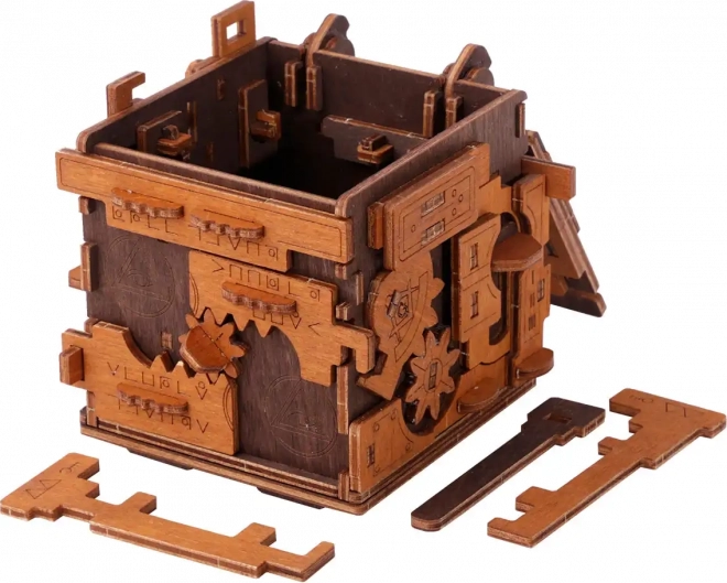 Dřevěné puzzle box úniková hra 149 dílků